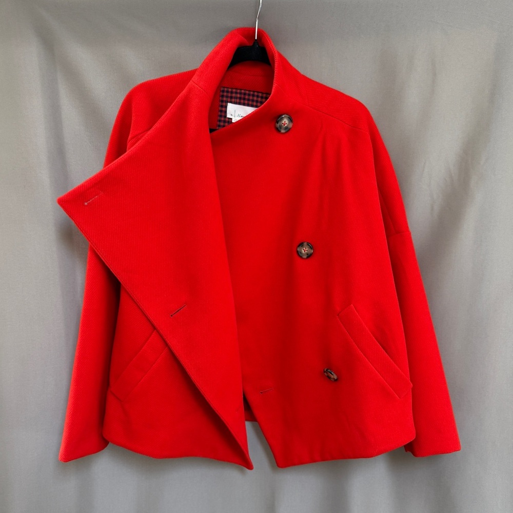 NWT Anthropologie Peacoat Plus Size 1X, Red, Relaxed Fit Oversized Boho Colorful - Picture 6 of 15